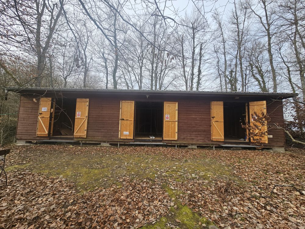 chalet bois 16mx8m