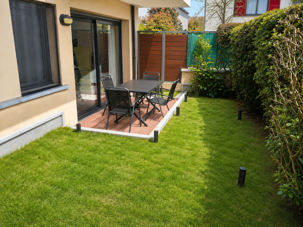 T2 48 m² avec jardin privatif et terrasse " Climatisation Daikin réversible neuve" 2 parkings