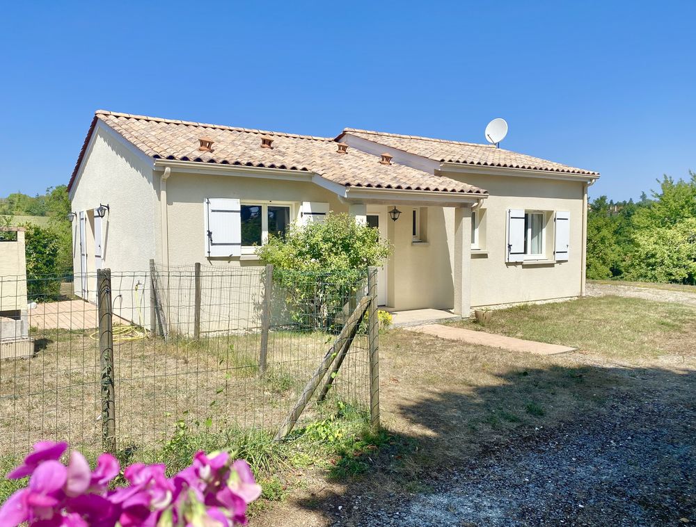 Maison plain pied avec piscine