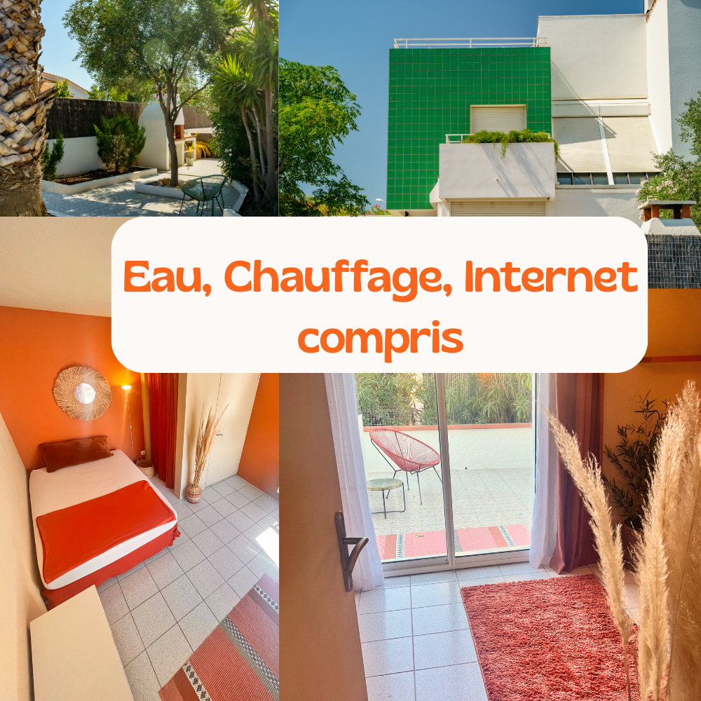 PERPI SUD - chambre avec accès privé dans Villa- 185m²