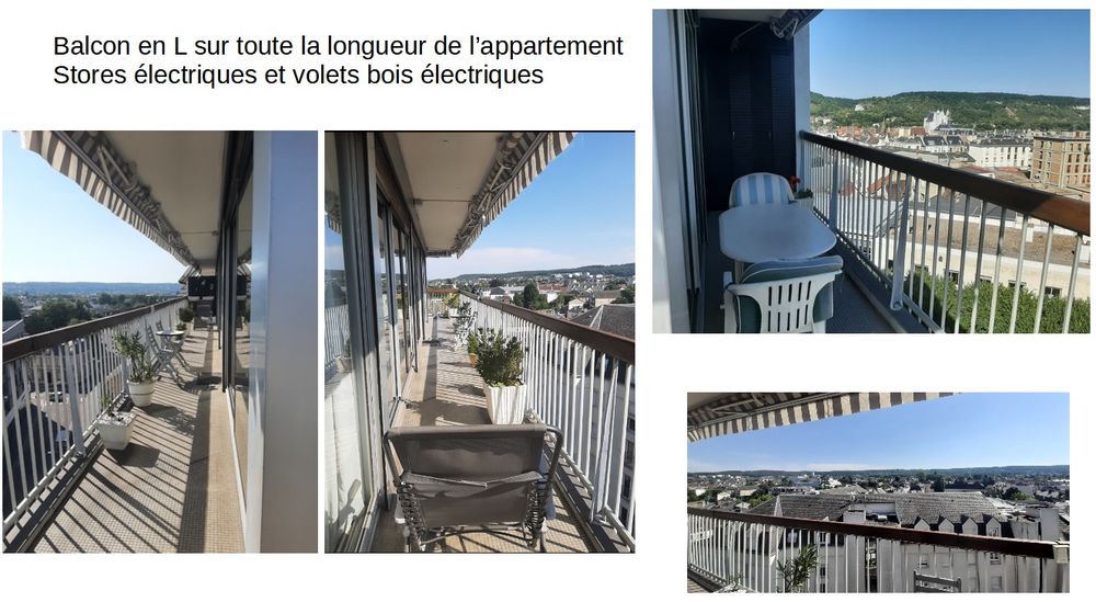 Appartement 4 pièces - 91 m2 - Centre ville - Balcon -