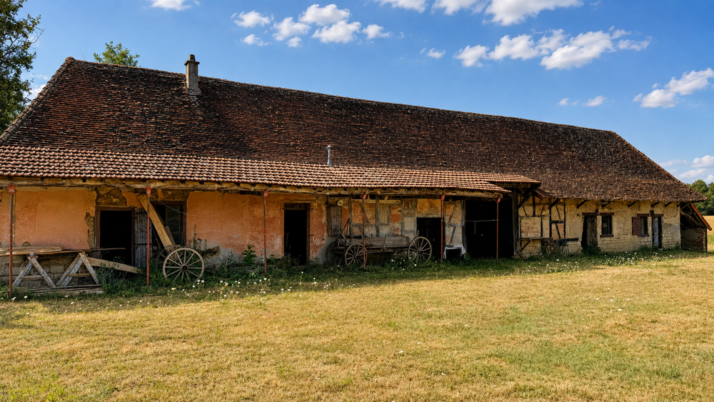 Corps de ferme bressan à réhabiliter - terrain 3 887 m²