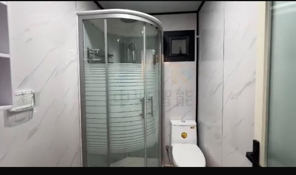 Maison conteneur pliable 18m2 salle de bain , cuisine inclus