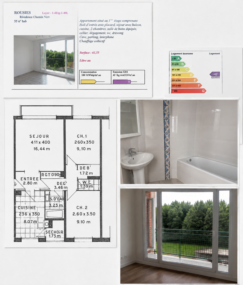 3 Pièces · 55 m²3 Pièces, 55 m² · Rousies 59131
