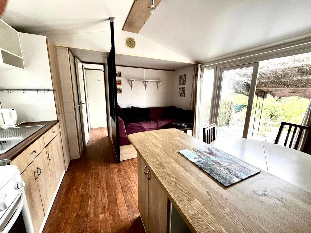 mobil home sur parcelle de 240m2