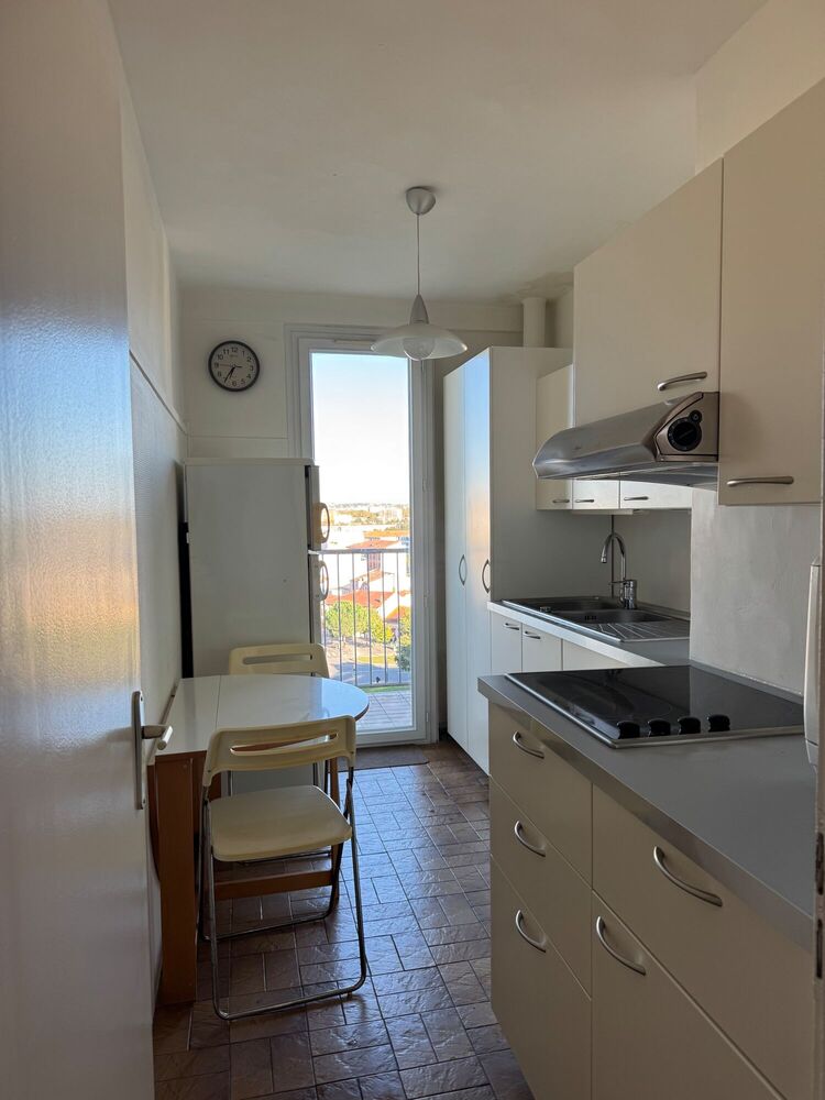 T3 gd séjour,2balcons,clim,parking résidence