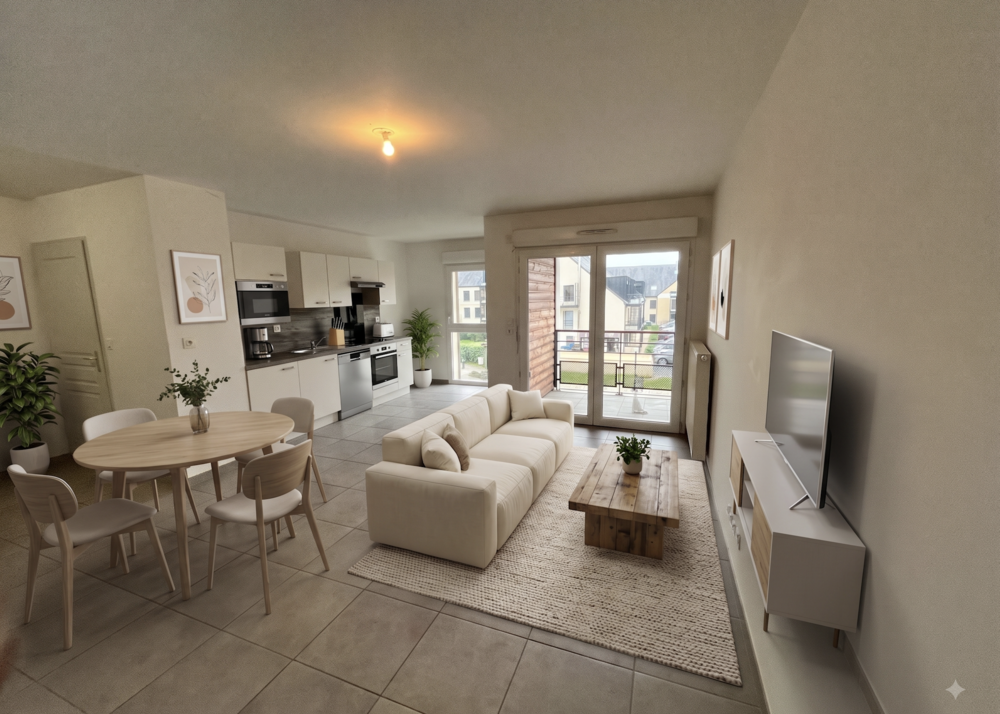 Appartement T2 lumineux de 45 m² avec balcon et 2 parkings