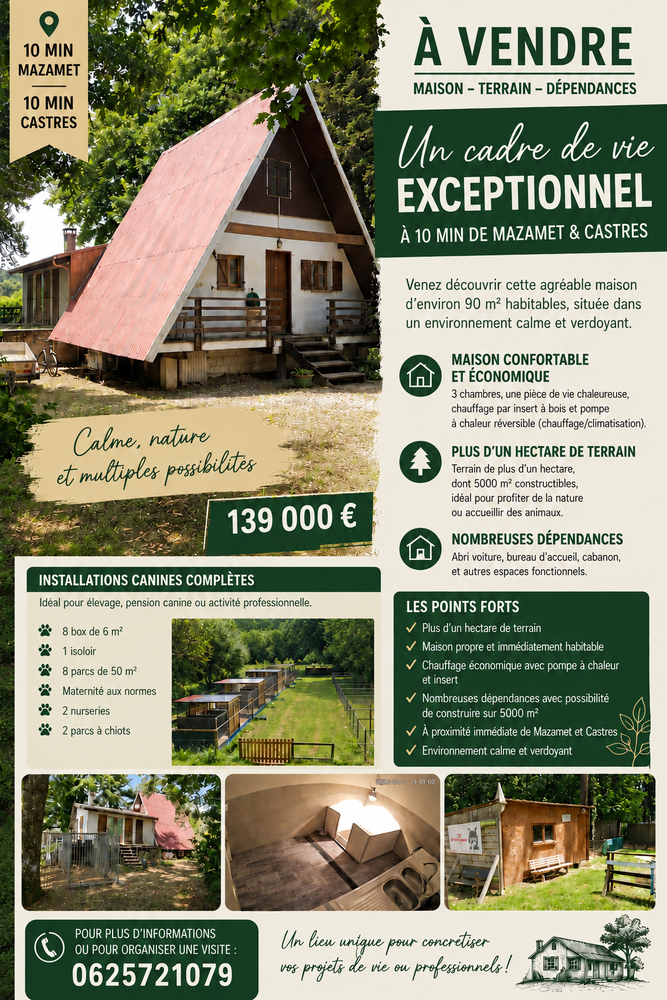 Charmante maison de campagne atypique