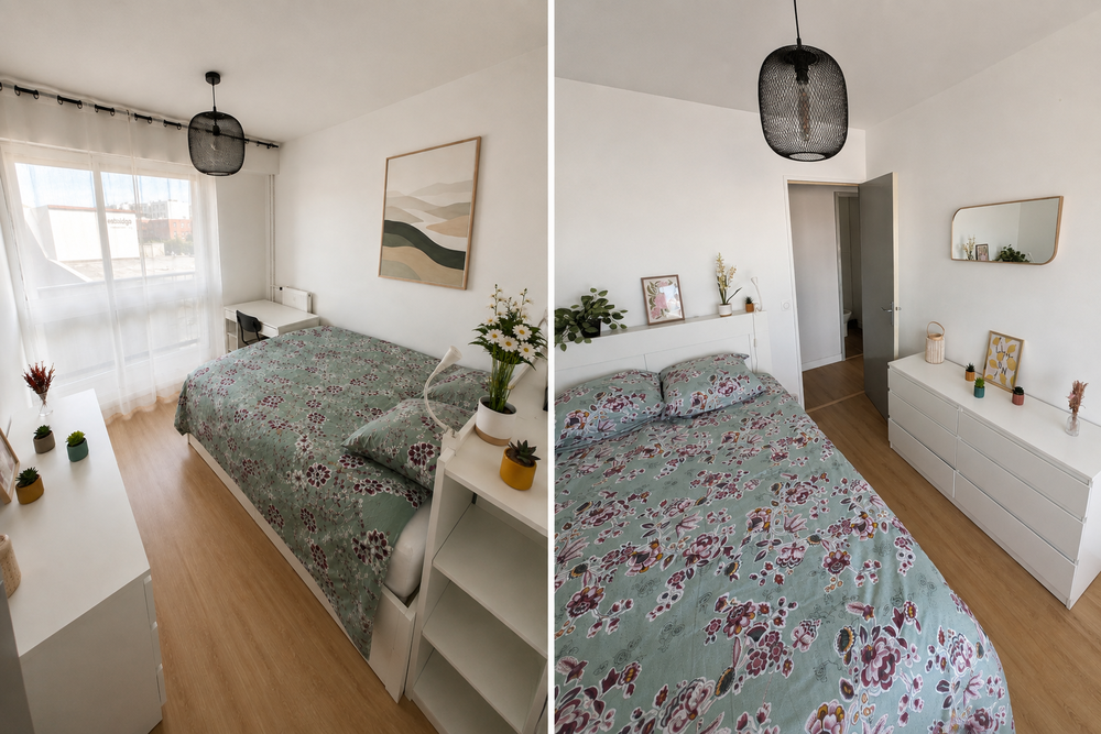 Appartement lumineux 83m², 3 ch, balcon, loggia, garage,cave
