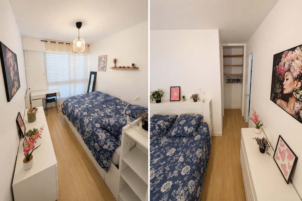 Appartement lumineux 83m², 3 ch, balcon, loggia, garage,cave