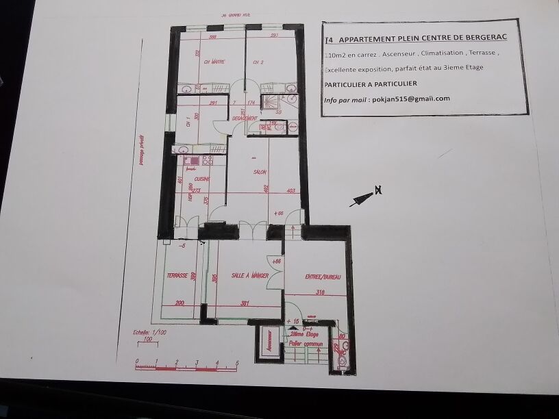 APPARTEMENT T4 PLEINE CENTRE DE BERGERAC