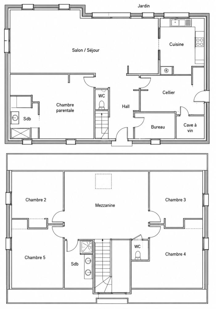 Maison individuelle 7 pièces 156 m2 dans résidence