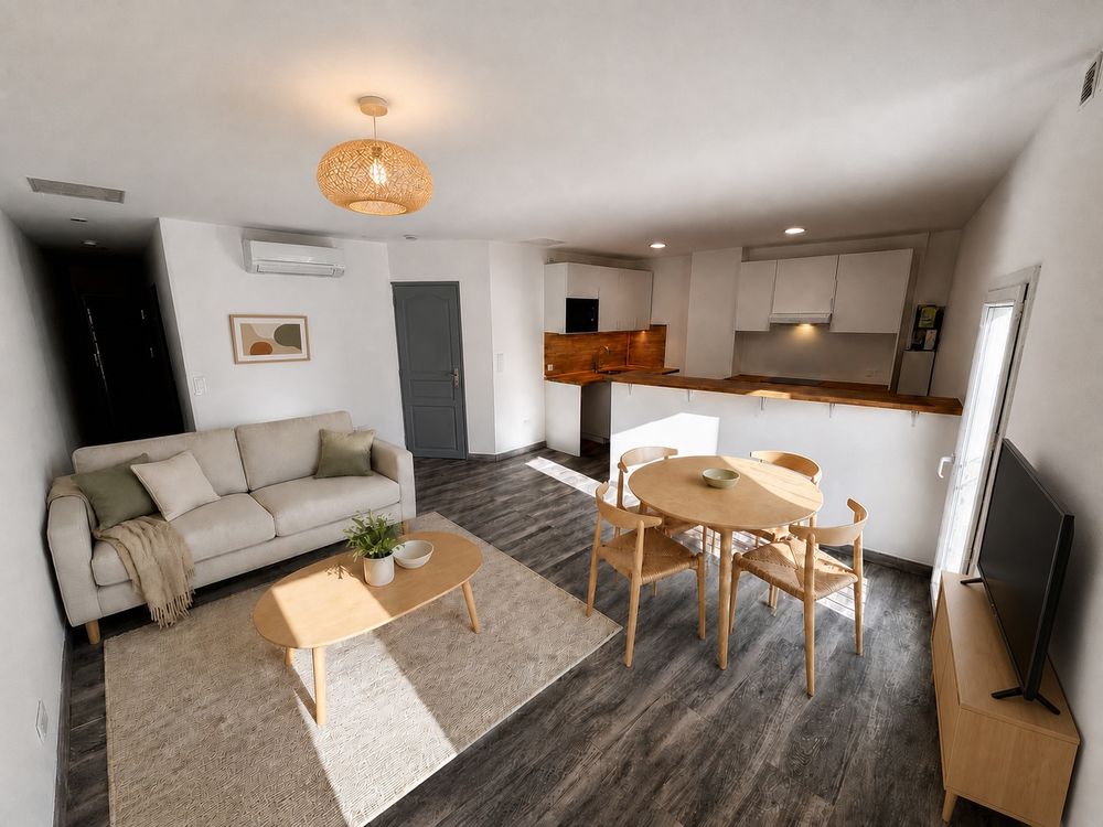 Poussan centre ? T3 rénové de 65 m², lumineux et climatisé