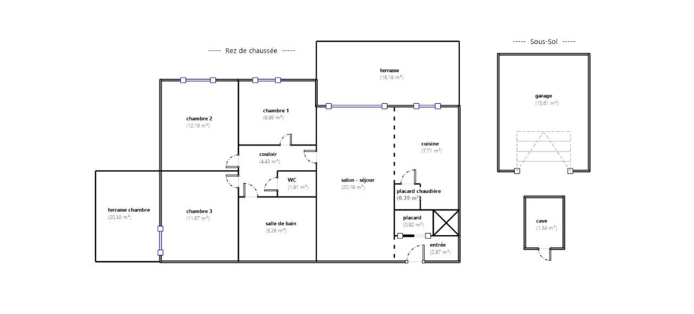 T4 77m² - Strasbourg La Robertsau, petit jardin