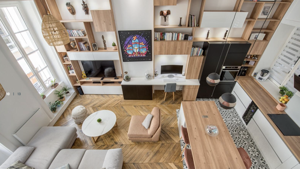Un duplex d'architecte unique, au c?ur de la Presqu'Ile