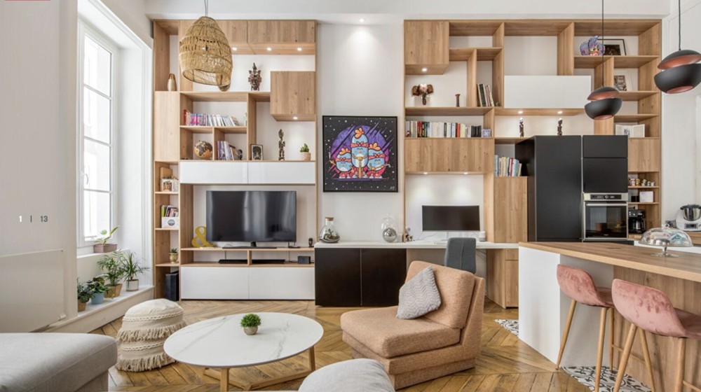 Un duplex d'architecte unique, au c?ur de la Presqu'Ile