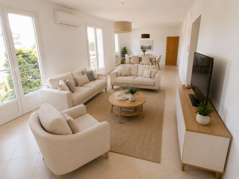 Spacieux T3 de 88 m² avec balcon, garage et parking ? Agen.