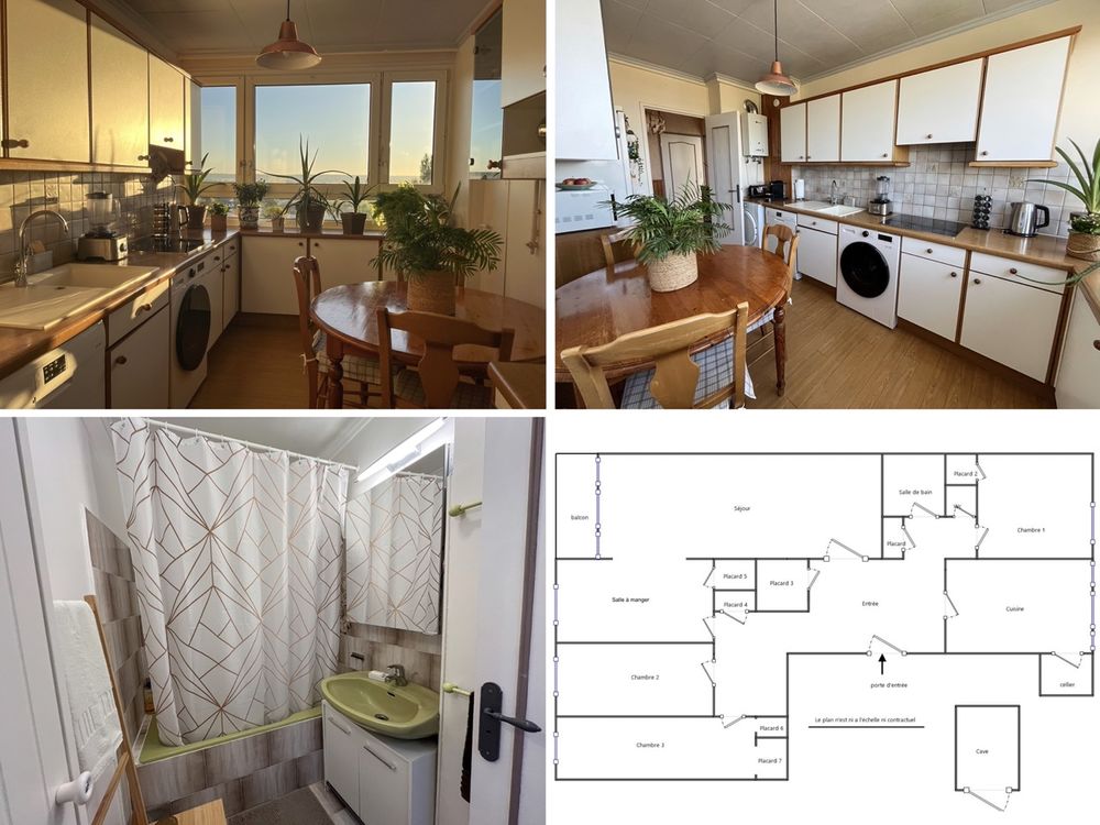 T5 lumineux de 86 m² - Balcon - DPE C - Les Clayes-sous-Bois