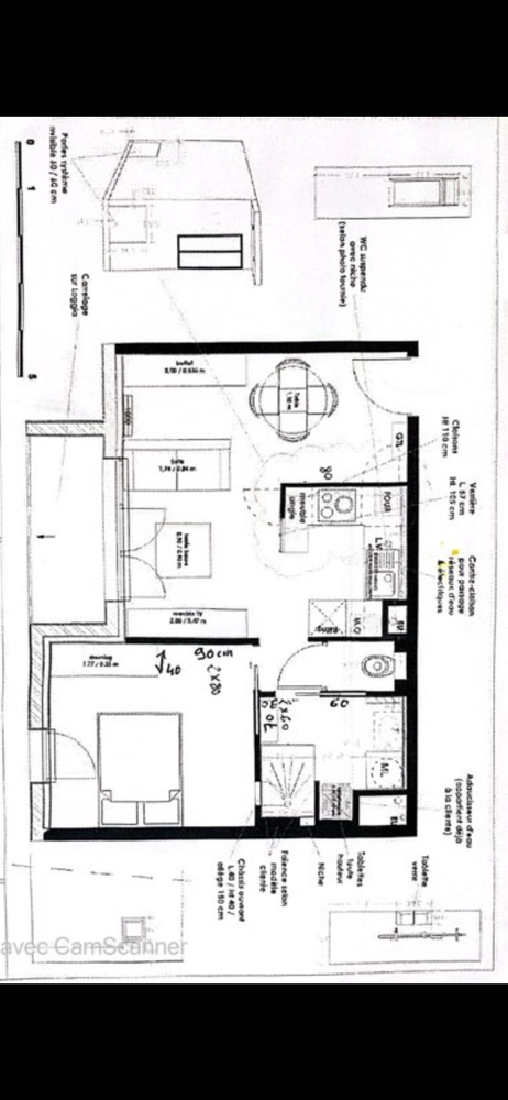 appartement 38m² avec parking privé