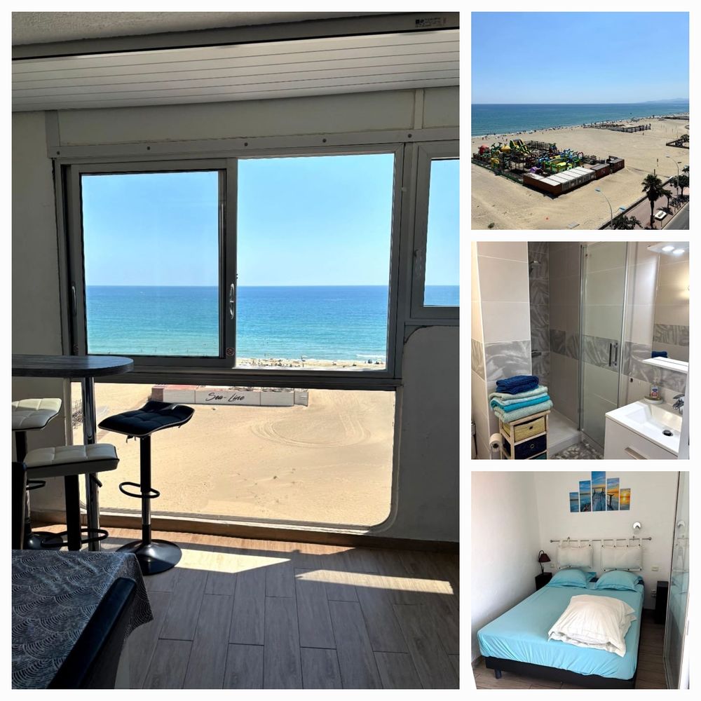 T2 traversant · 44 m² . étage 7/7 . Canet quartier plage