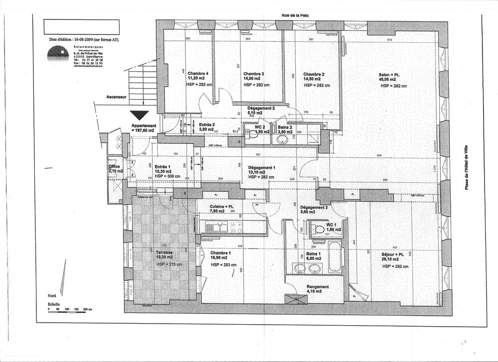APPARTEMENT T6 197m²+ terrasse