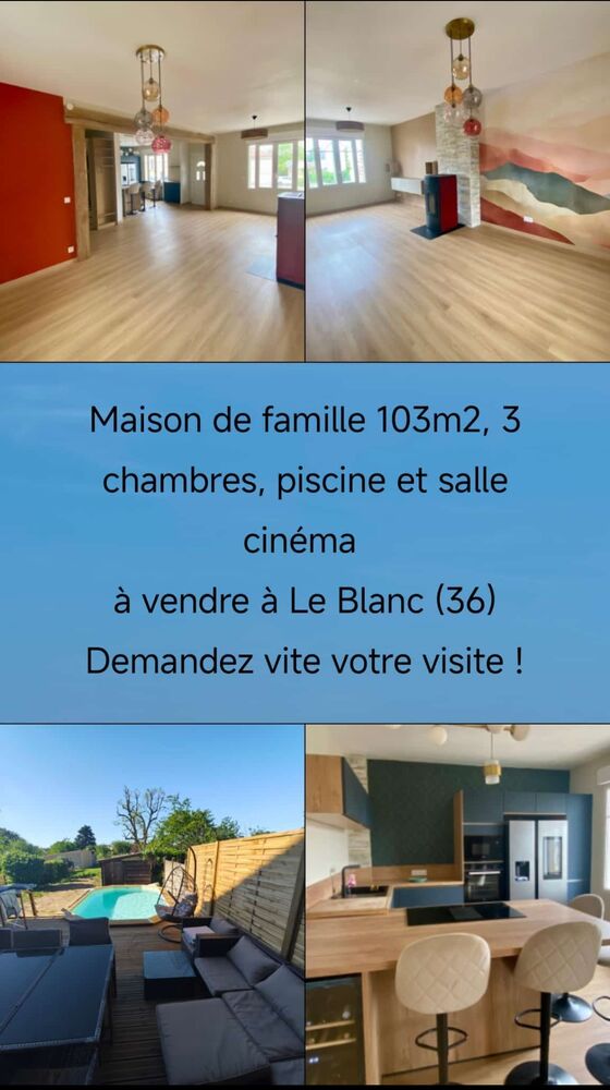 Maison familiale rénovée, avec piscine