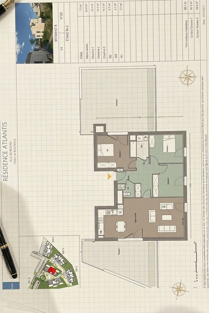 Laleu Appartement 3 chambres avec terrasses