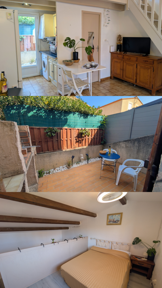 Maison meublée à 400m de la plage ? 2 terrasses ? clim