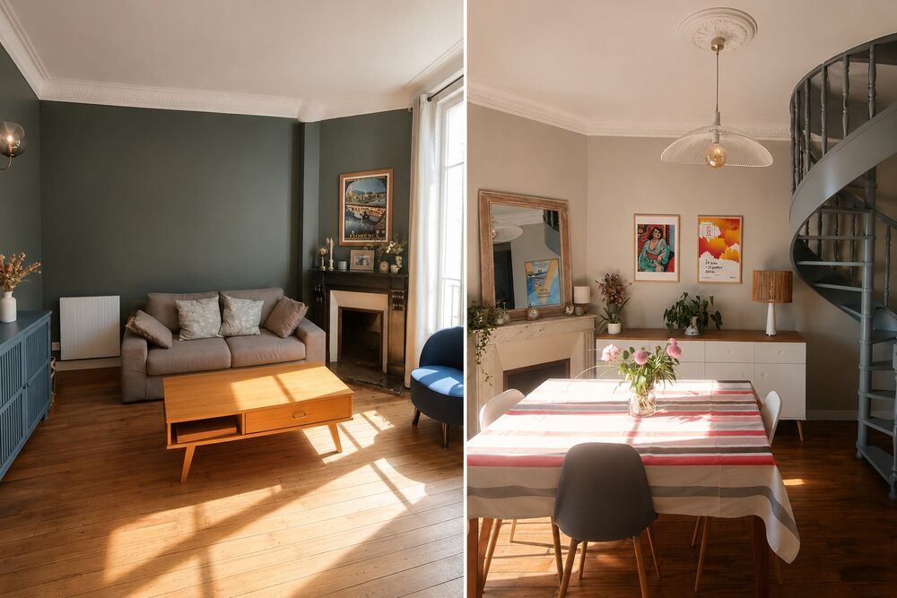 Duplex de charme au dernier étage?71 m² -Carrez Gare Clamart