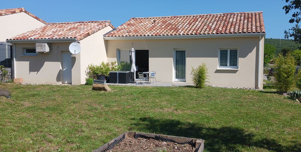 Maison de plein-pied - Chomérac - DPE A - Terrain 620 m2