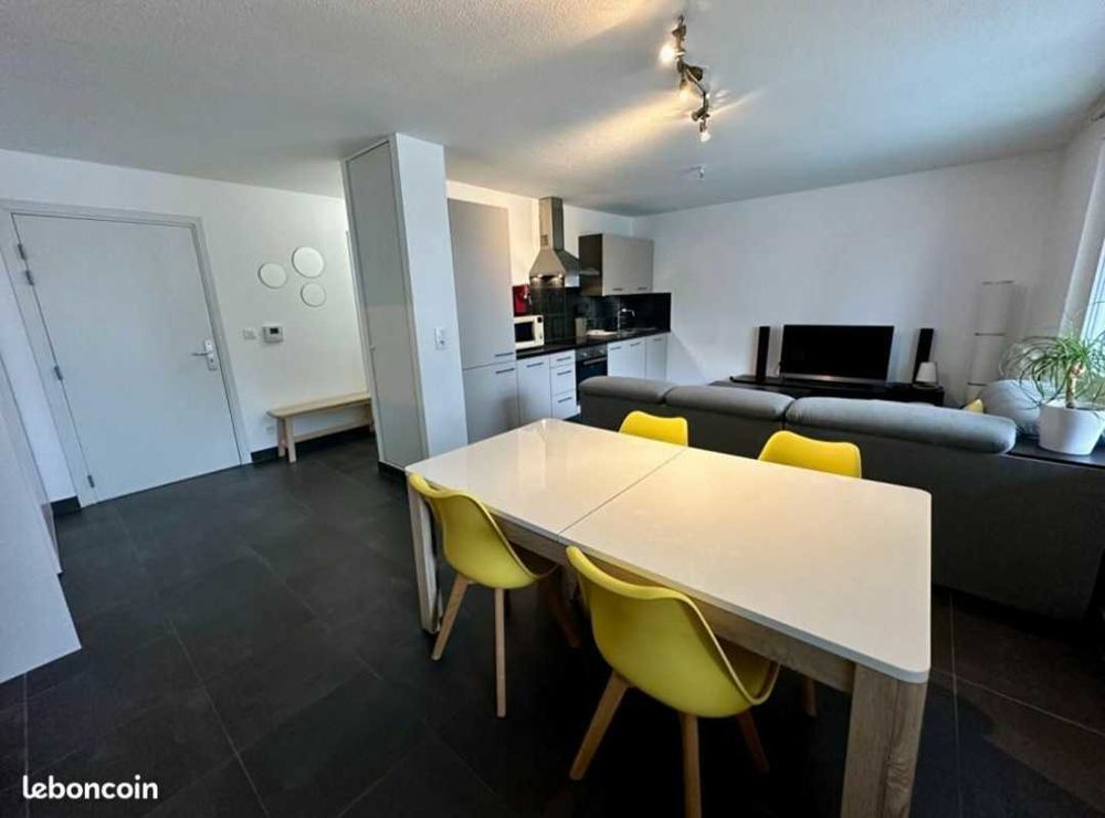 Appartement 2 pièces 51 m2 (2017, balcon, 2 parkings, Tram immédiat)