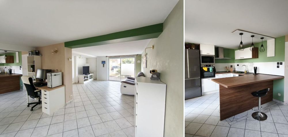 Maison 120 m² à étage - 3 chambres - terrain 600 m² arboré