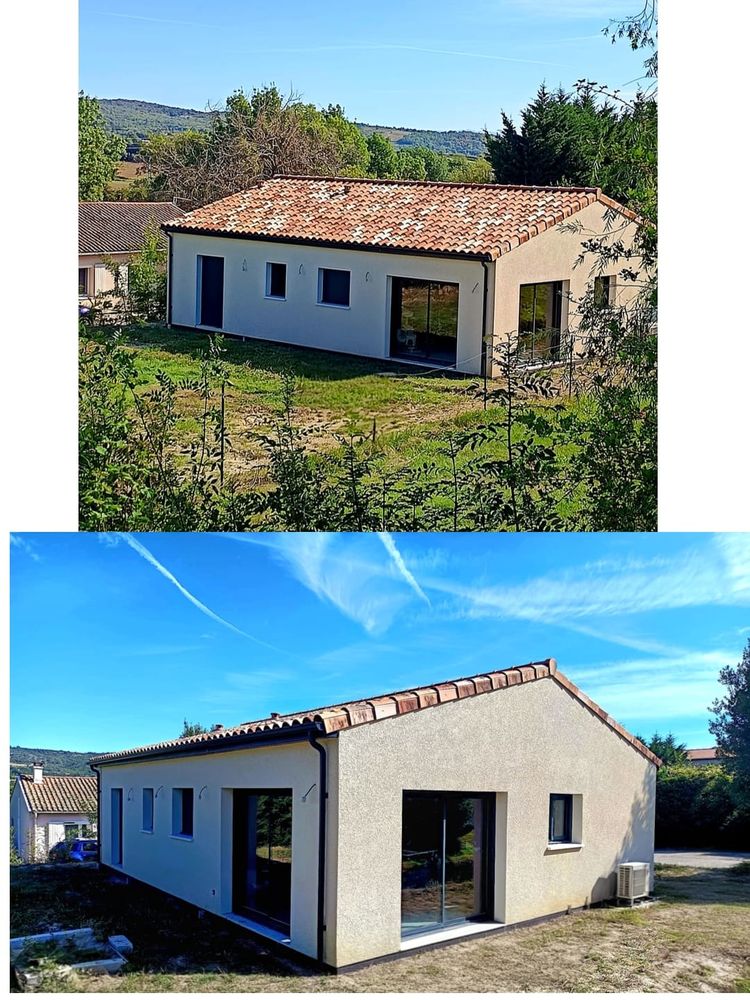 Maison contemporaine de plain-pied (100 m²) ? Chomérac