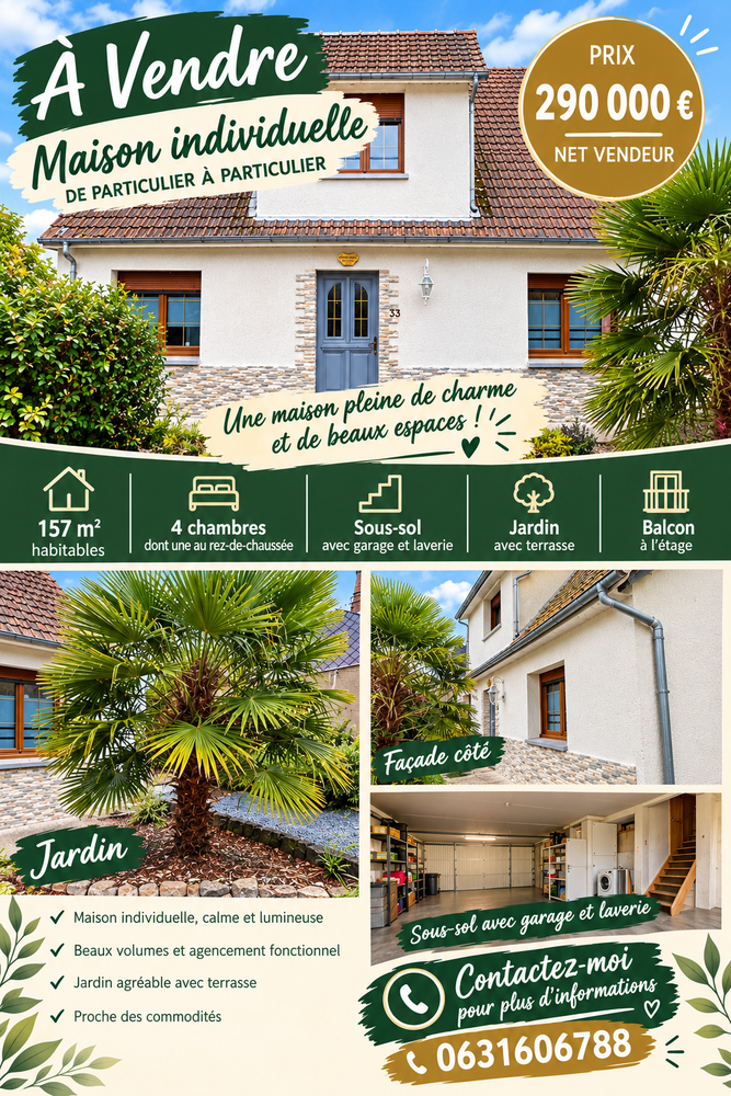Maison individuelle de part à part A LA CAMPAGNE