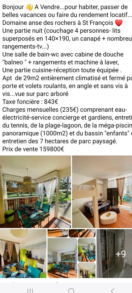 Apt dans un parc en bord de mer