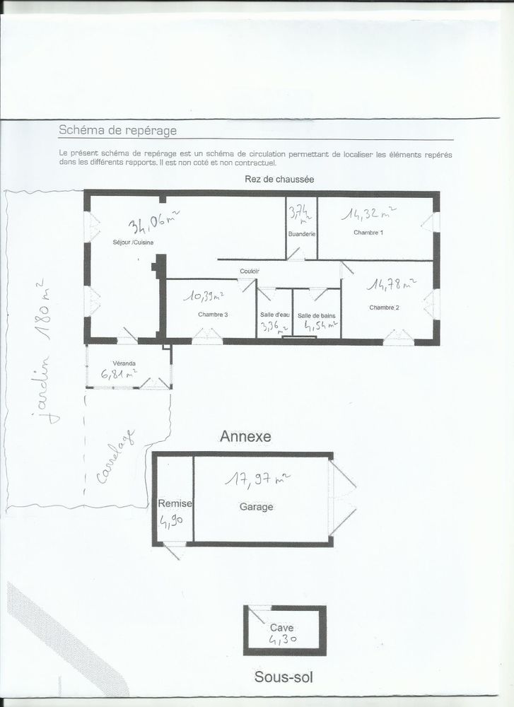 Charmant appartement avec jardin, T4, 100m2, garage, 2 caves
