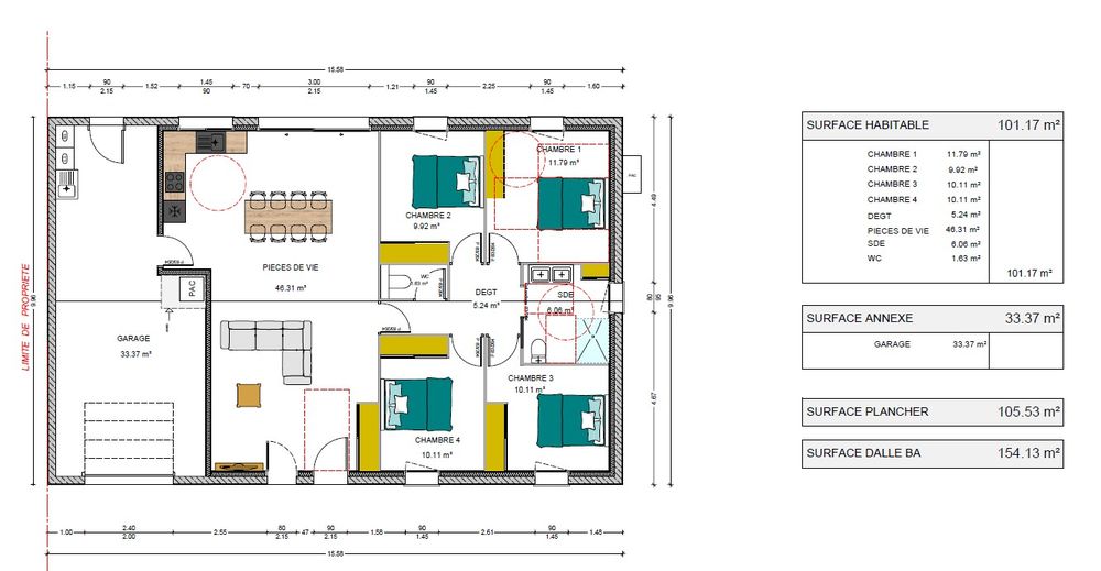 Mouilleron Le Captif - Maison 2021 ? 101 m² ? 4 chambres ?