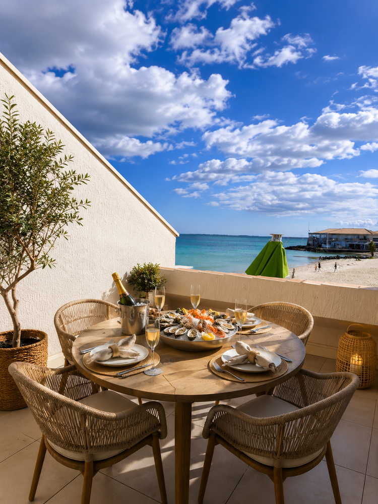 RARE ! F3- 65 m²- 1ère ligne, avec terrasse et vue mer
