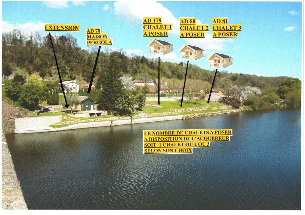 ENSEMBLE DE 2 PEPITES BORD DIRECT RIVIERE ET CANAL NON INOND