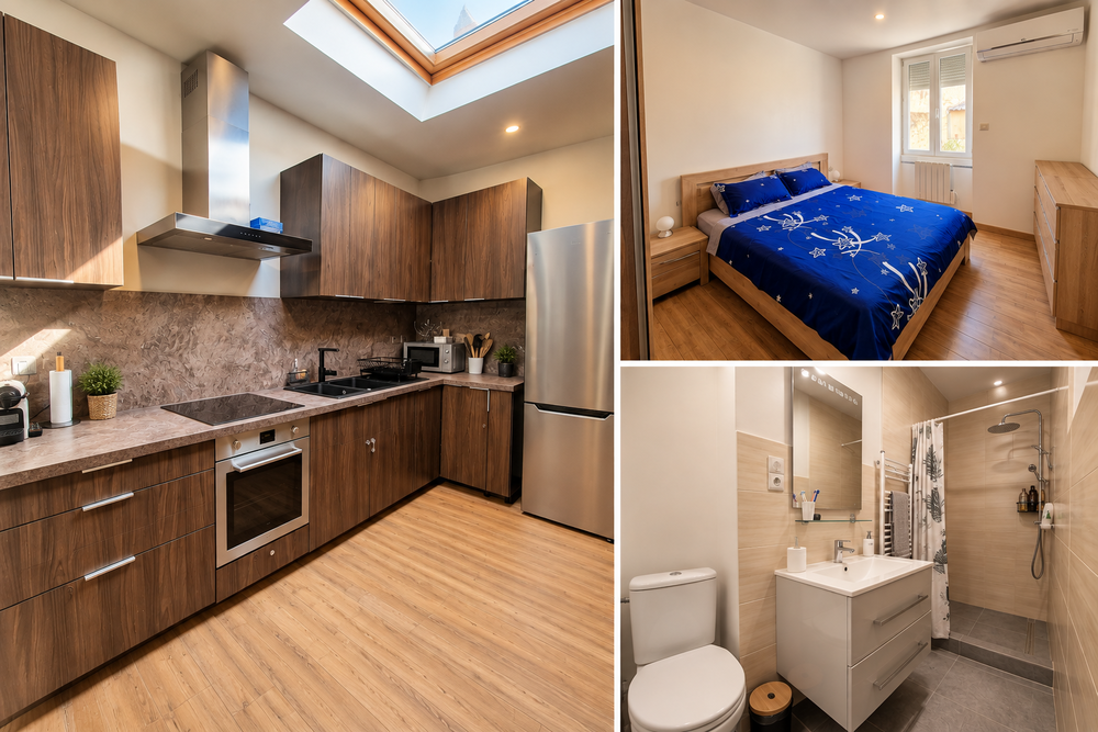 Maison de ville rénovée Nîmes 202 m² Carrez
