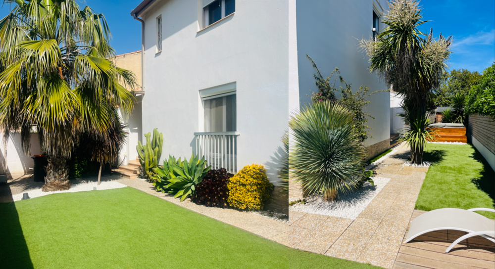 Jolie villa ensoleillée au calme rénovée proche centre plage