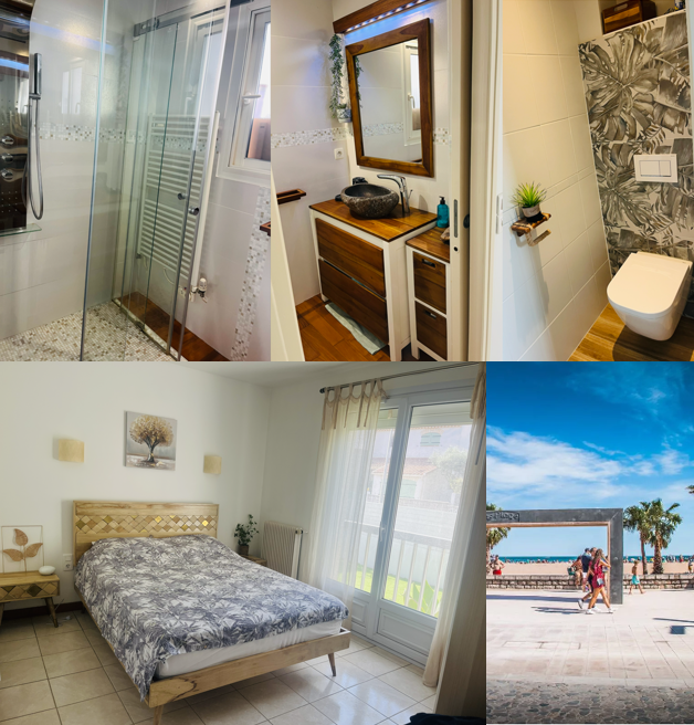 Jolie villa ensoleillée au calme rénovée proche centre plage