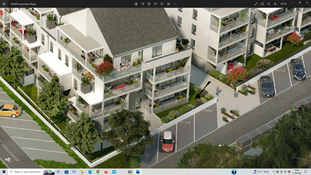 T3* récent , 76 m2 ,terrass.18 m2 ,Centre Chateaugiron