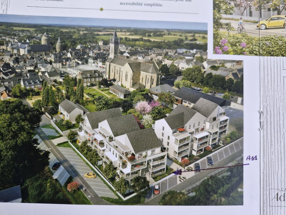 T3* récent , 76 m2 ,terrass.18 m2 ,Centre Chateaugiron