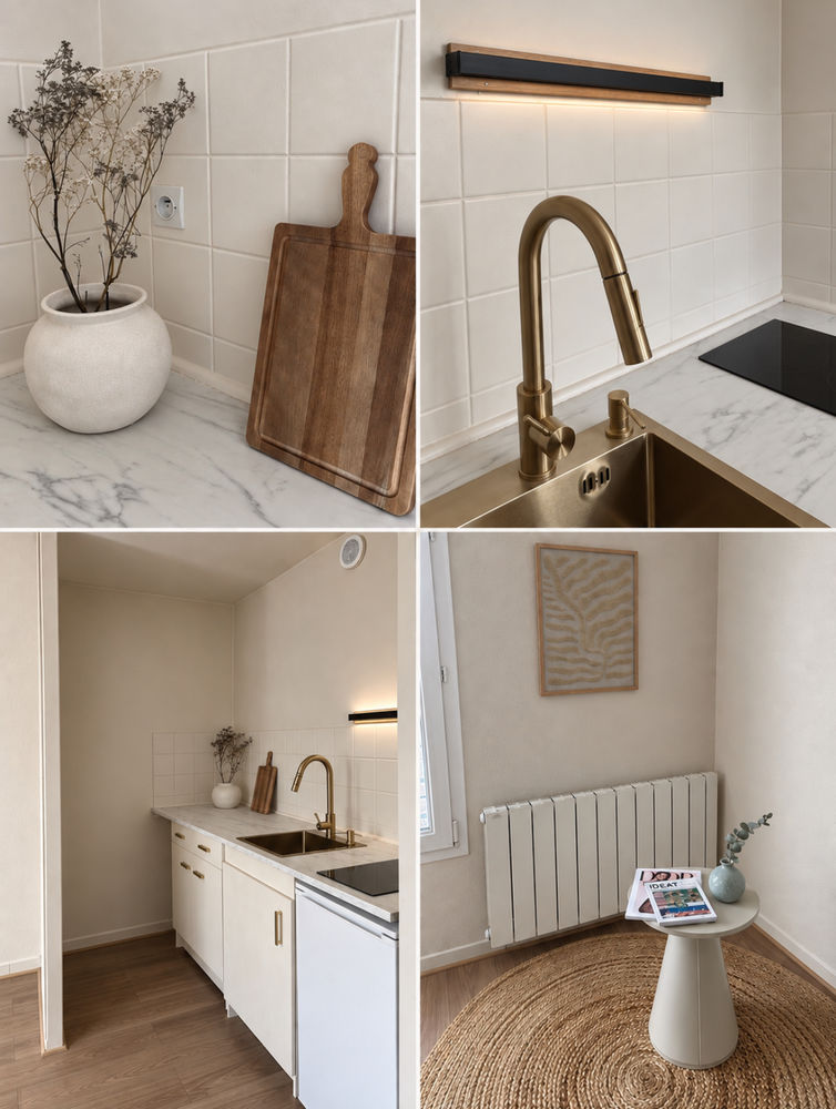 Studio rénové de 23,5 m² - Caen centre ville, rue Caponière