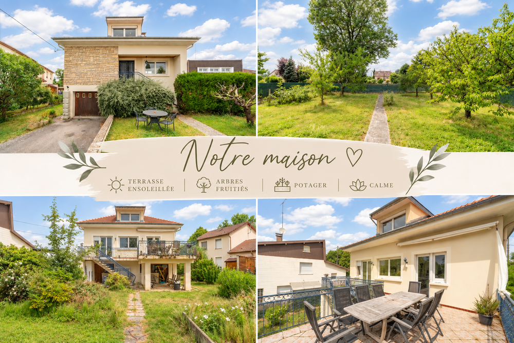 Grande maison, grand jardin et tout Bayon à pied
