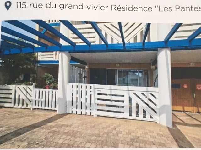 Appartement studio cabine 24m2, avec terrasse couverte 8 m2,