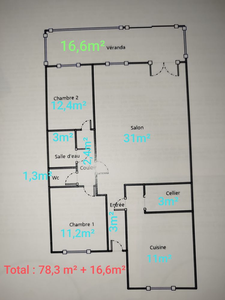 maison indépendante T3 proche de toutes commodités.