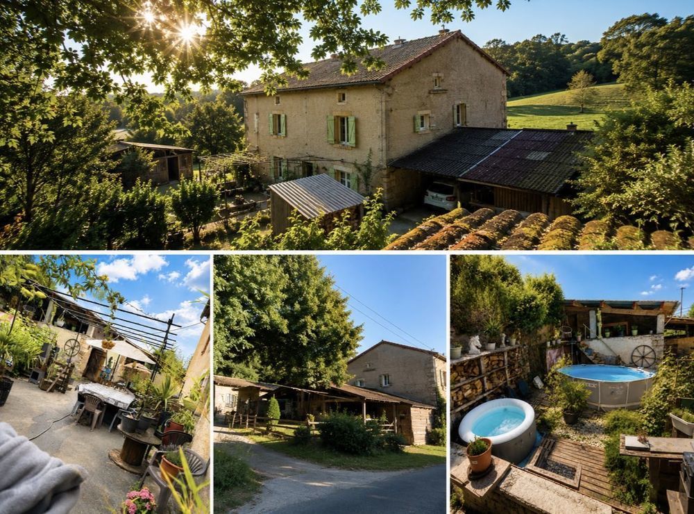 oe¨ La Propriété des Deux Maisons 9 000 m² de Nature & Liberté à Fauch