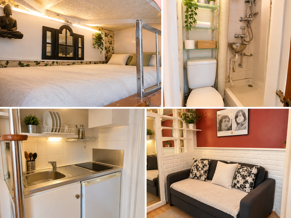 studette meublée avec mezzanine - Levallois Perret